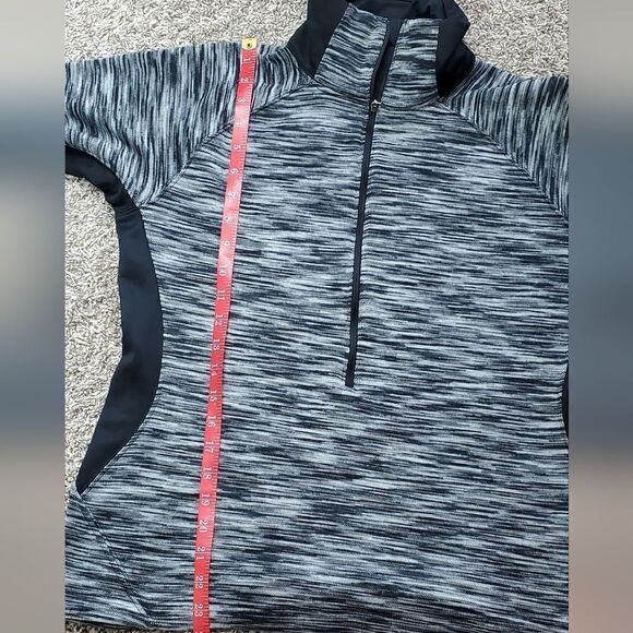 Columbia Gray & Black Space Dye 3/4 Zip - Picture 4 of 6
